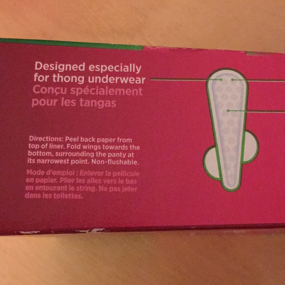 Lot of 24 Carefree Thong Panty Liners with Stay put Wings Regular Unscented - Picture 2 of 5